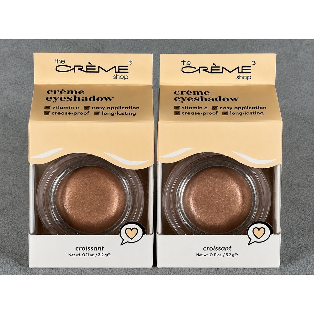 Set of‎ 2 The Crème Shop Crème Eyeshadow Croissant 0.11 oz 3.2g Cream Shadow NIB